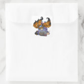Kitsune Life Vierkante Sticker (Tas)