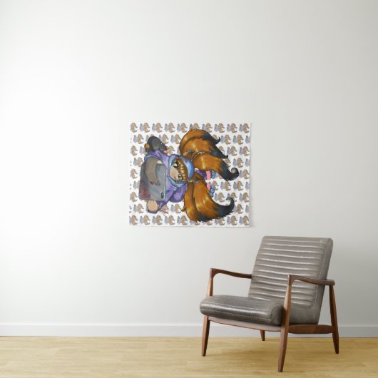 Kitsune Life Wandkleed (In Situ (horizontaal))