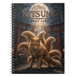 Kitsune Maan Torii Dark Cinema Notitieboek