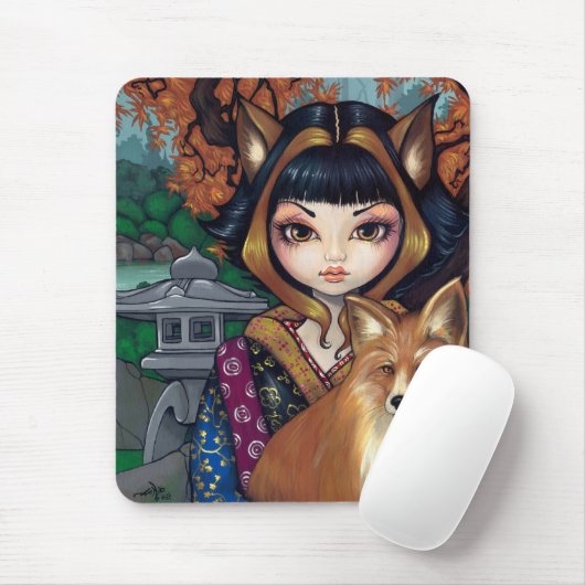 "Kitsune" Mousepad Muismat (Met muis)