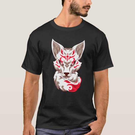 Kitsune Nine Tailed Fox T-shirt (Voorkant)