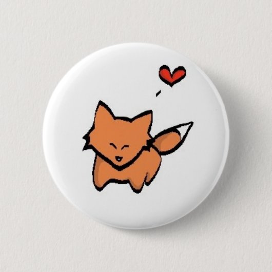 Kitsune Pin Ronde Button 5,7 Cm (Voorkant)