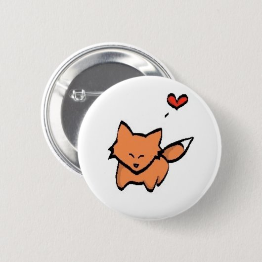 Kitsune Pin Ronde Button 5,7 Cm (Voorkant /achterkant)