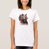 Kitsune Samurai Guardian – Japanese Fox Warrior T-shirt (Voorkant)