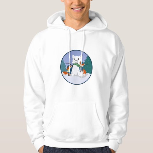 Kitsune Snow Day Hoodies (Voorkant)
