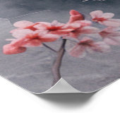 Kitsune Spirit – Japanese Fox in Blossom Forest Poster (Hoek)