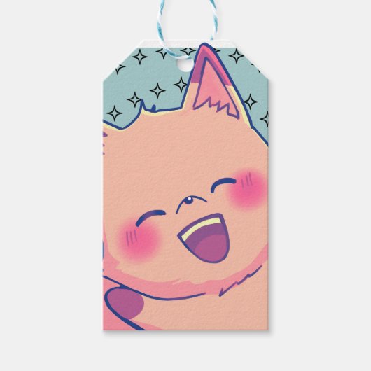 Kitsune thank you cadeaulabel (Voorkant)