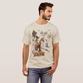 Kitsune - Traditional Japanese Streetwear Design T-shirt (Voorkant volledig)