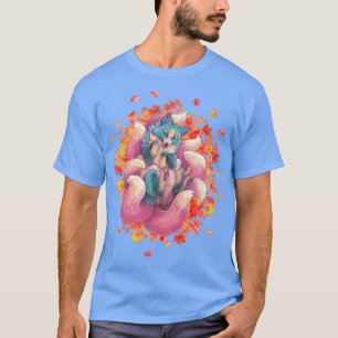 Kitsune voor een Japanse Nine die voor een Keukenk T-shirt