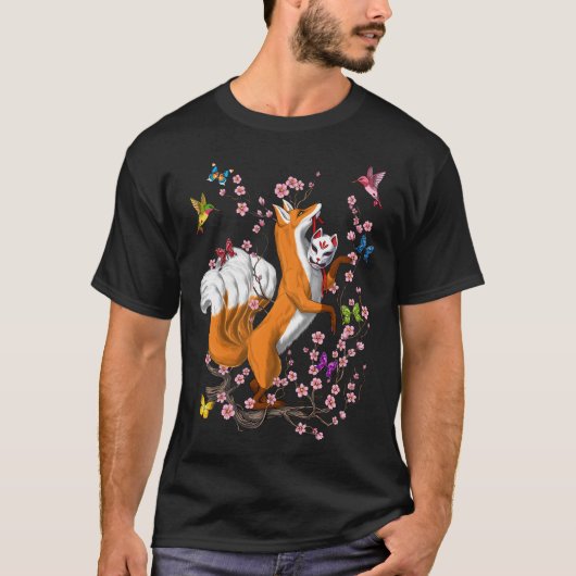 Kitsune Vossenstaartvos T-shirt (Voorkant)