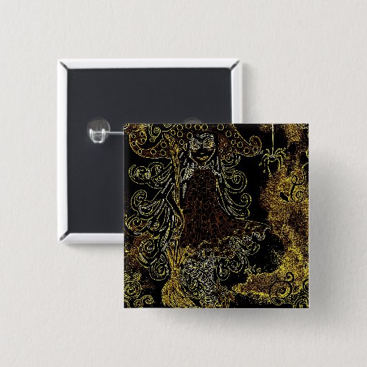 Kitsy Vierkante Button 5,1 Cm (Voorkant /achterkant)