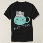 KitTea Cat Lover Cute en Funny Cat T-shirt (Design voorkant)