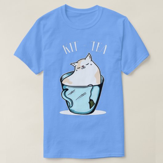 KitTea Funny Cat Lover Gift Cute Black Cat T-shirt (Design voorkant)