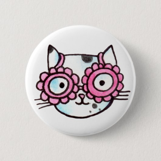 Kitteh Ronde Button 5,7 Cm (Voorkant)