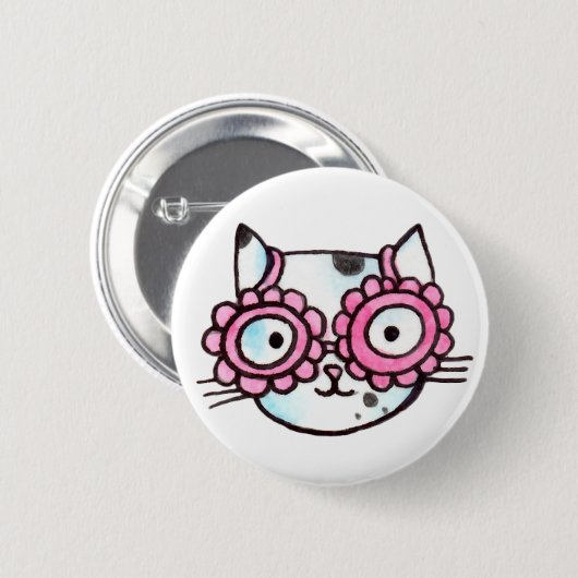 Kitteh Ronde Button 5,7 Cm (Voorkant /achterkant)