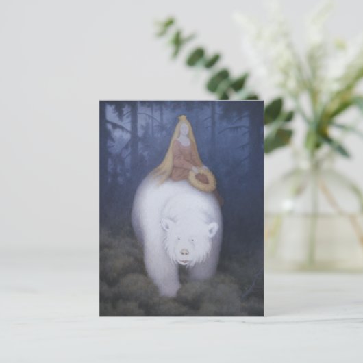 Kittelsen King Valemon Het witte beer CC0824 Briefkaart (Staand voorkant)