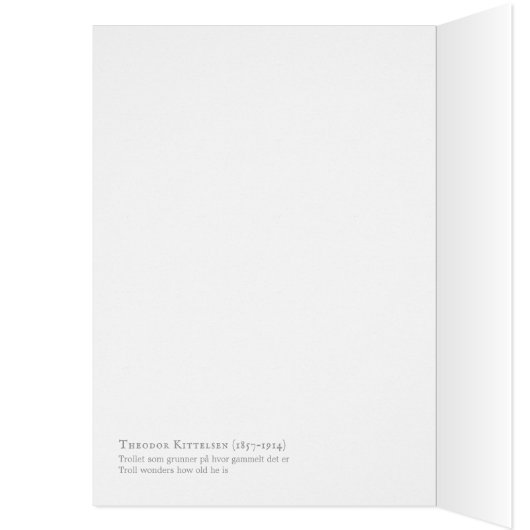 Kittelsen Troll vraagt zich af hoe oud hij CC0231- (Binnen (Links))