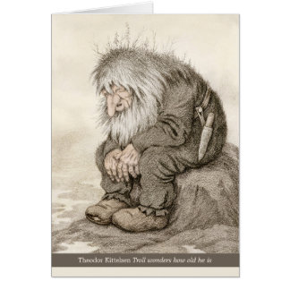 Kittelsen Troll vraagt zich af hoe oud hij CC0231-