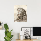 Kittelsen Troll vraagt zich af hoe oud hij is CC00 Poster (Thuiskantoor)