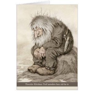 Kittelsen Troll vraagt zich af hoe oud hij is CC02