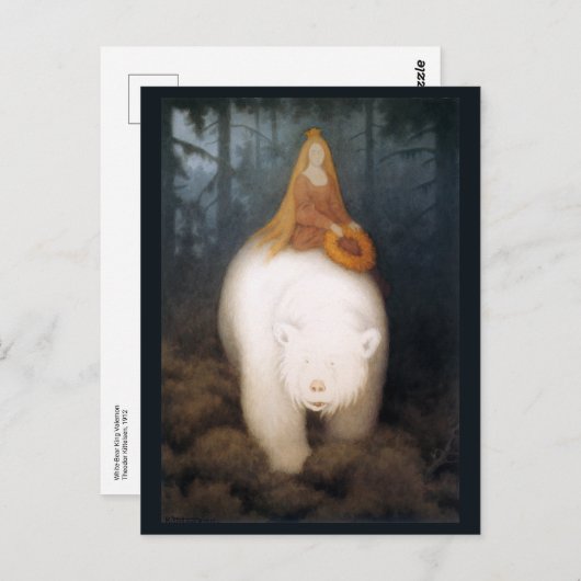 Kittelsen - White-Beer King Valemon Briefkaart (Voorkant / Achterkant)