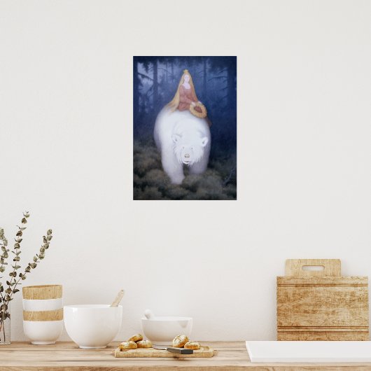 Kittelsen White-Beer King Valemon Fairytale XL Poster (Keuken)