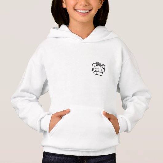 KITTEN-001 PULLOVER HOODIE small (Voorkant)
