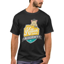 Kitten Academy Crest T-shirt