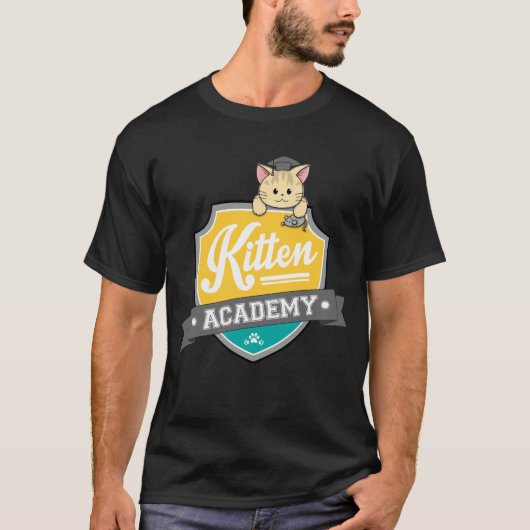 Kitten Academy Crest T-shirt (Voorkant)