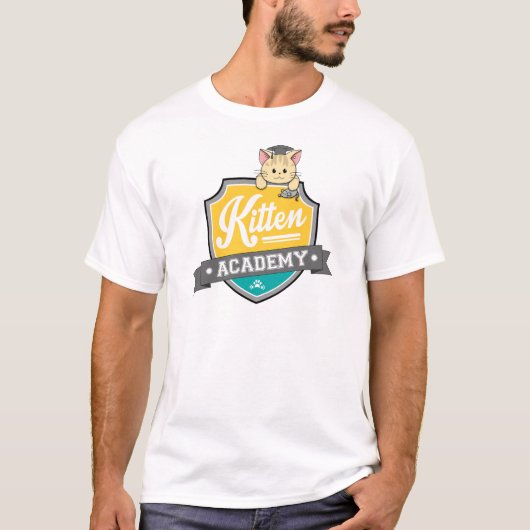 Kitten Academy Crest T-shirt (Voorkant)