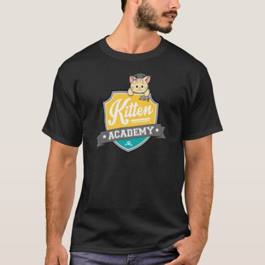 Kitten Academy Crest T-shirt (Voorkant)
