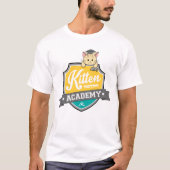 Kitten Academy Crest T-shirt (wit) (Voorkant)