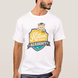 Kitten Academy Crest T-shirt (wit)