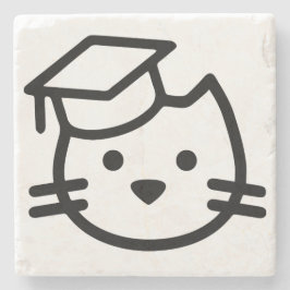 Kitten Academy Plain Logo Stone Onderzetter