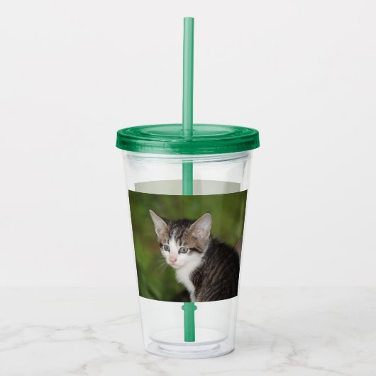 Kitten Acryl Drinkbeker (Voorkant)