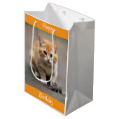 Kitten and Mouse Medium Cadeauzakje (Voorkant Gekanteld)