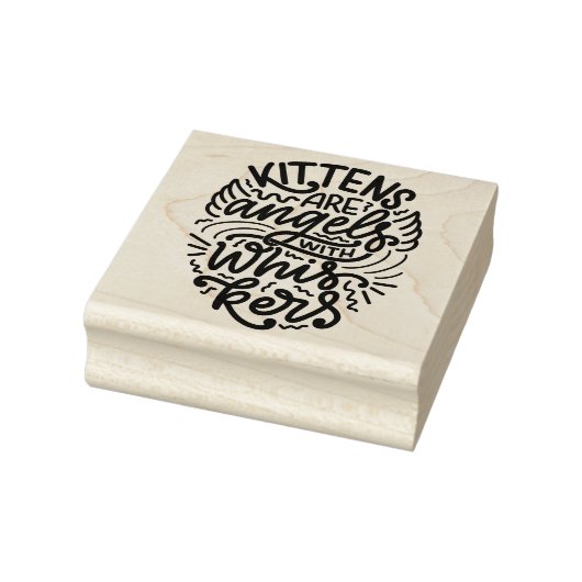 Kitten Angel Quote Rubber Stamp Rubberstempel (Stempel)