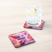 Kitten Art Bier Onderzetter (Rechterzijde)