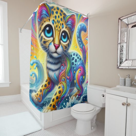 Kitten Art Douchegordijn (In situ)