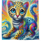Kitten Art Douchegordijn (Voorkant)