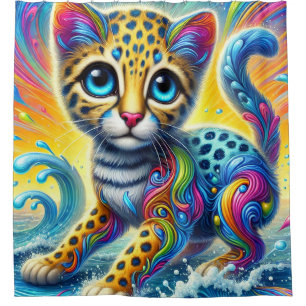 Kitten Art Douchegordijn