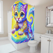 Kitten Art Douchegordijn (In situ)