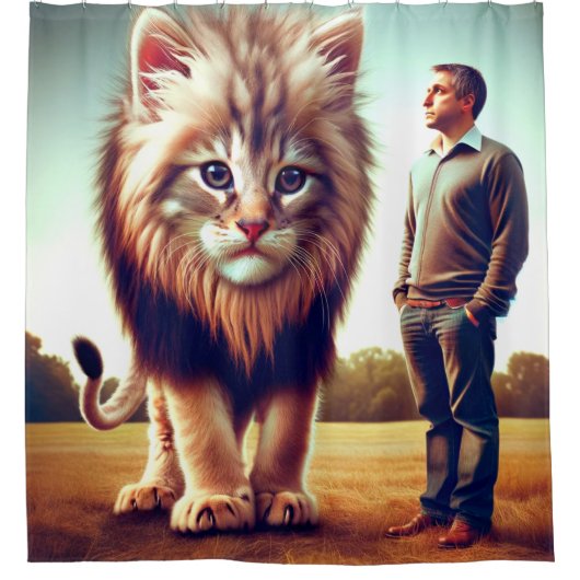 Kitten Art Douchegordijn (Voorkant)