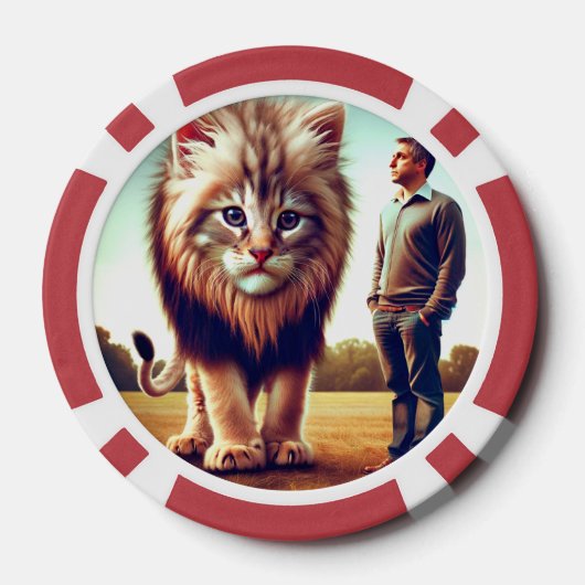 Kitten Art Poker Chips (Achterkant)