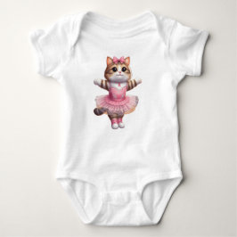 Kitten Ballerina  Romper