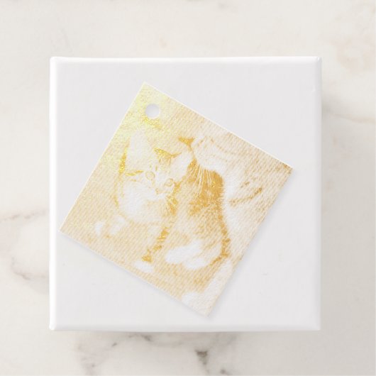 Kitten Bedankjes Labels (Met doos)