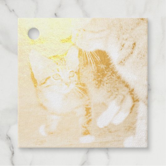 Kitten Bedankjes Labels (Voorkant)