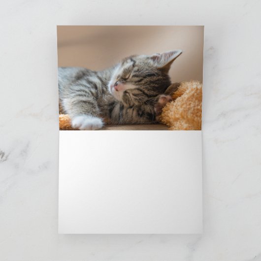 Kitten Bedankkaart (Binnen)