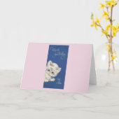 Kitten Belated Birthday Kaart (Gele Bloem)
