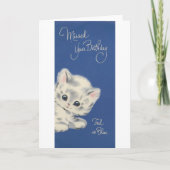  Kitten Belated Birthday Kaart (Voorkant)